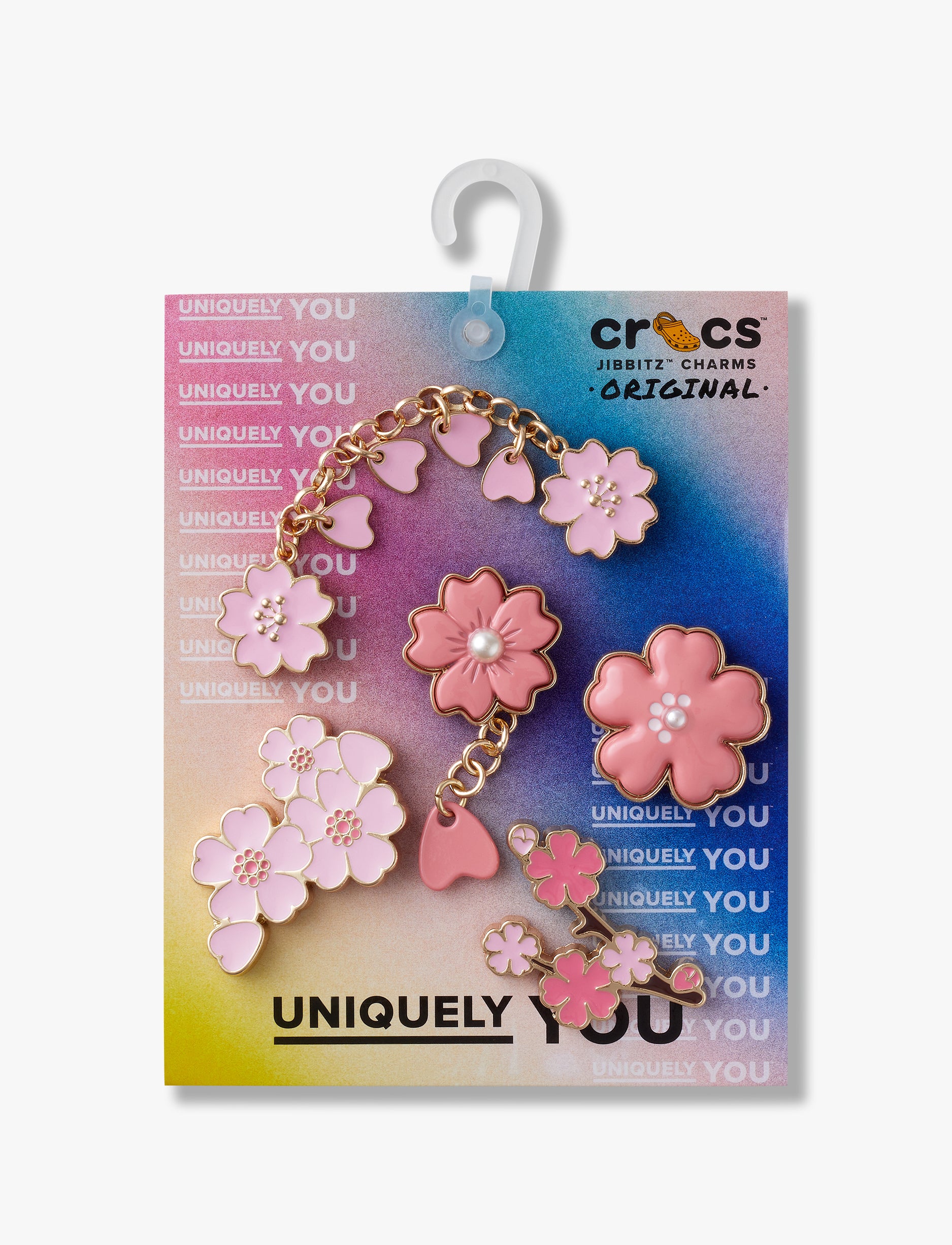Crocs Blooming Cherry Blossom - מארז 5 ג'יביטים קרוקס