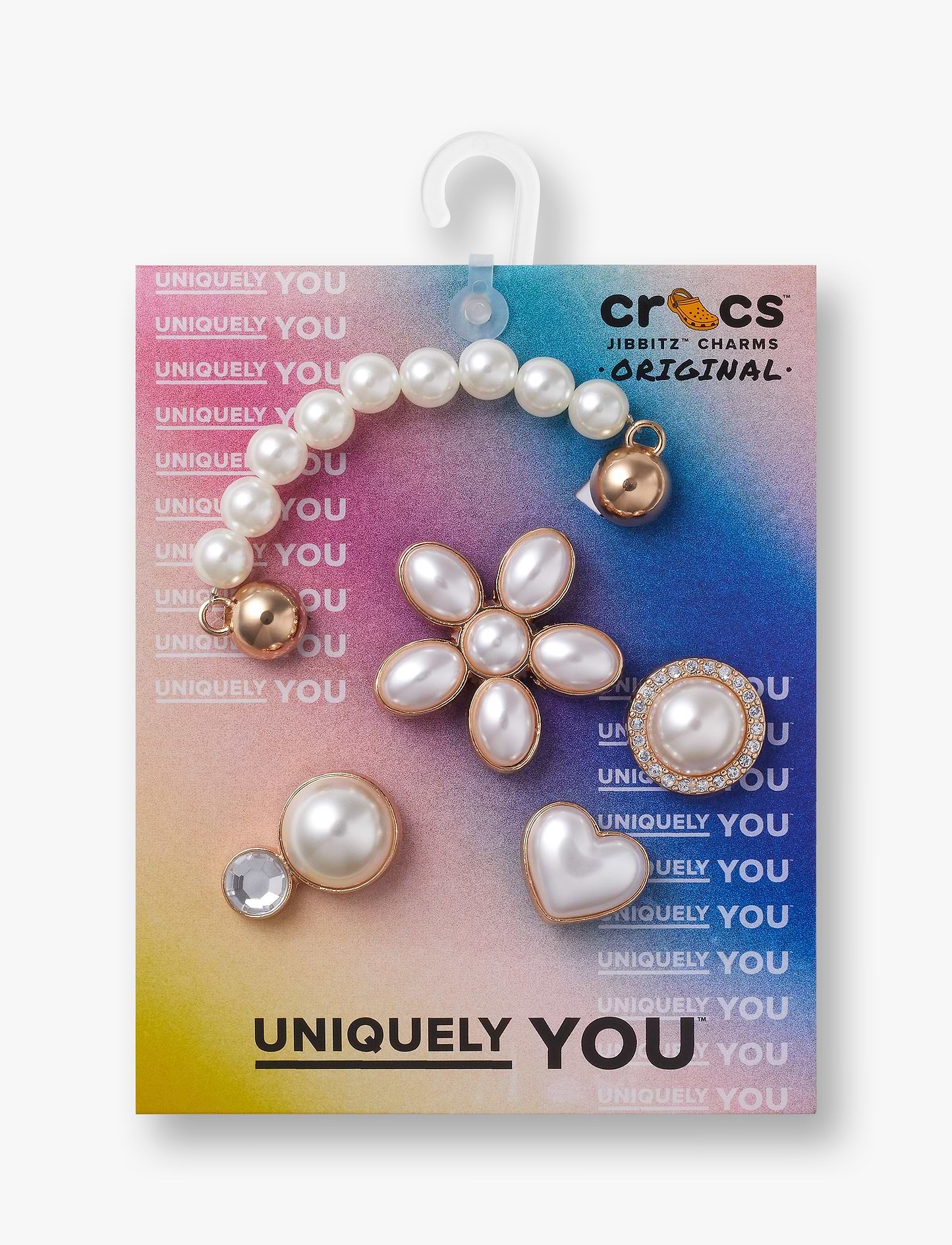 Crocs Jibbitz Dainty Pearl Jewelry - מארז 5 ג'יביטים קרוקס