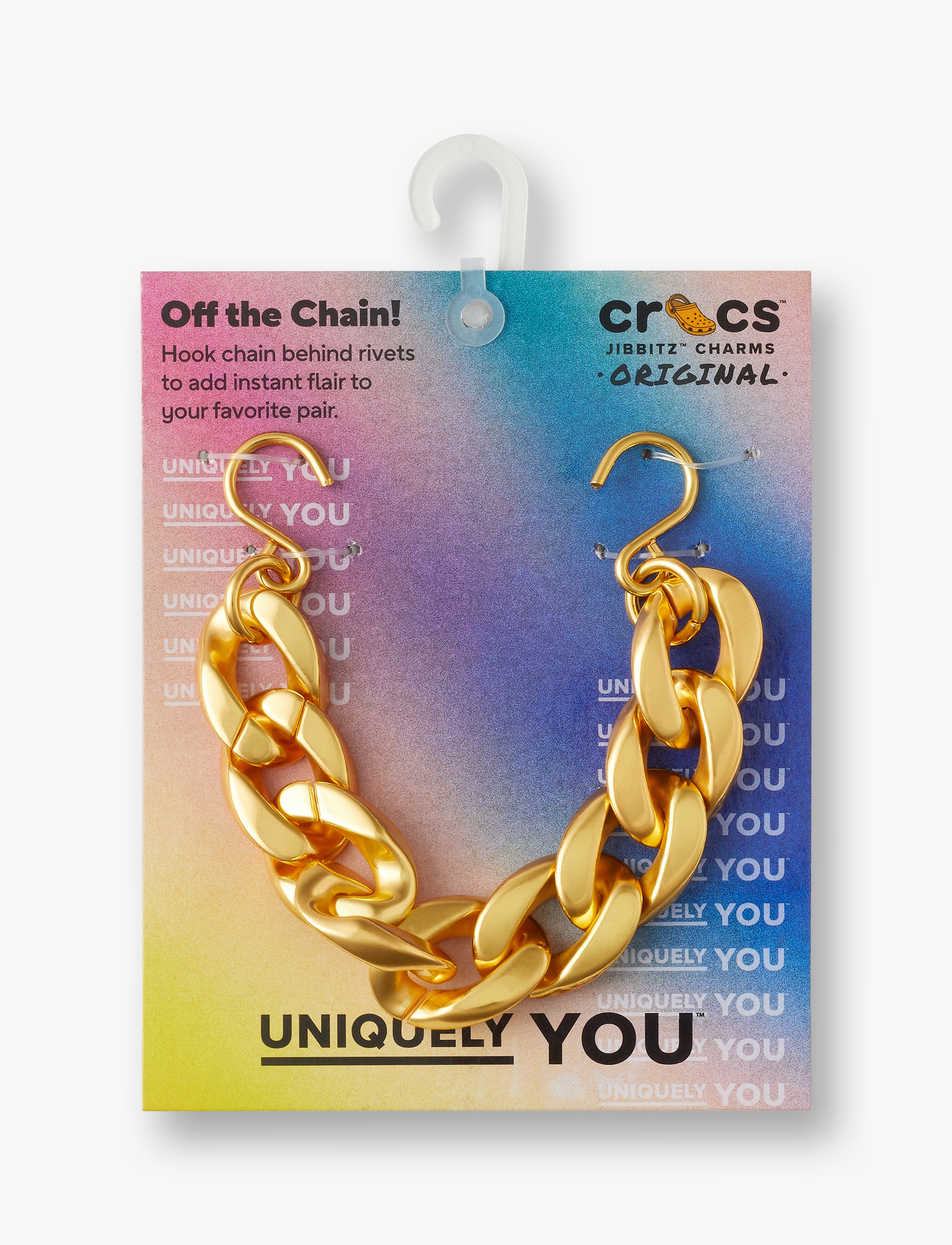 Crocs Gold Cuban Strap Chain - ג'יביטים קרוקס