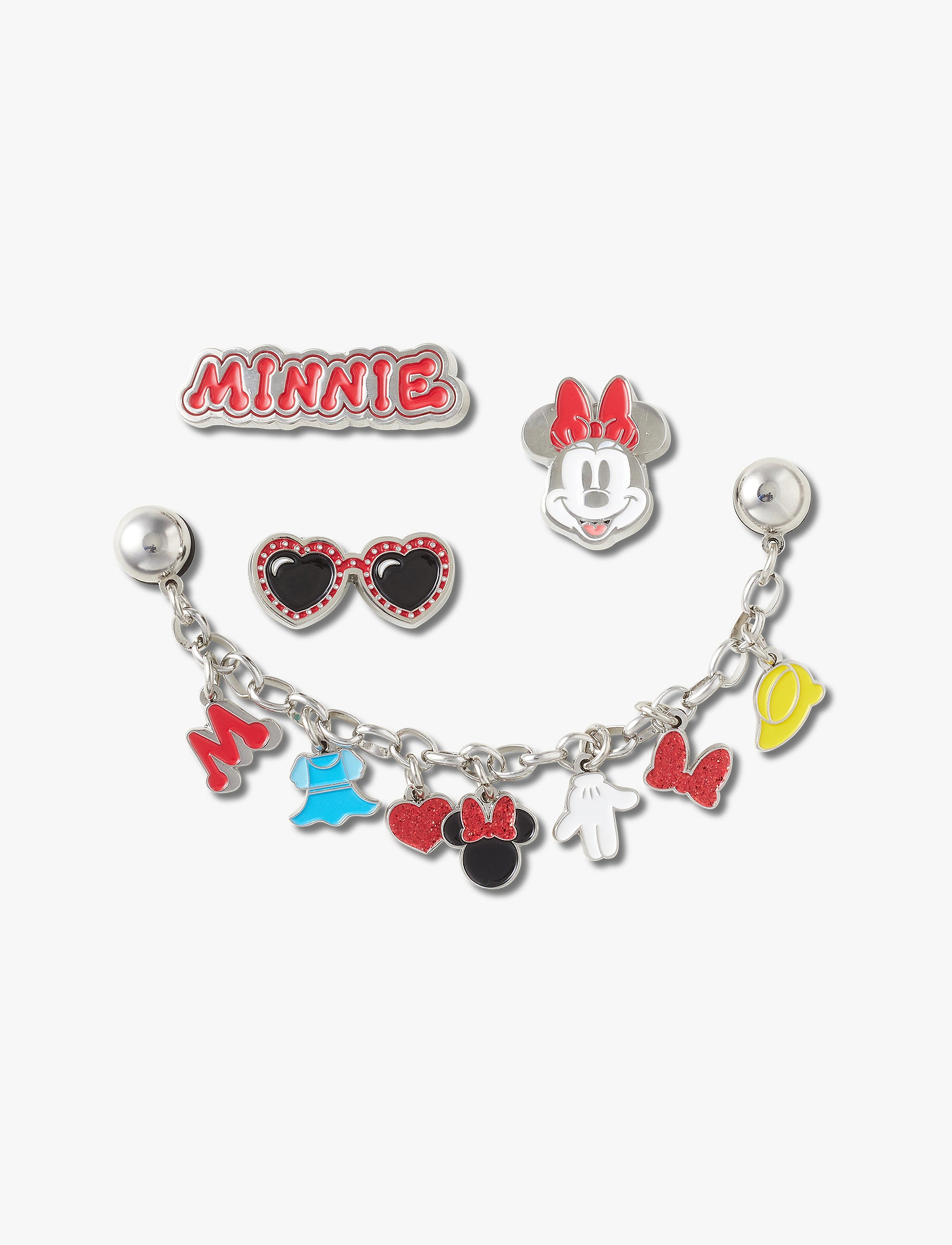 Crocs Jibbitz Minnie Elevated - מארז 5 ג'יביטים קרוקס