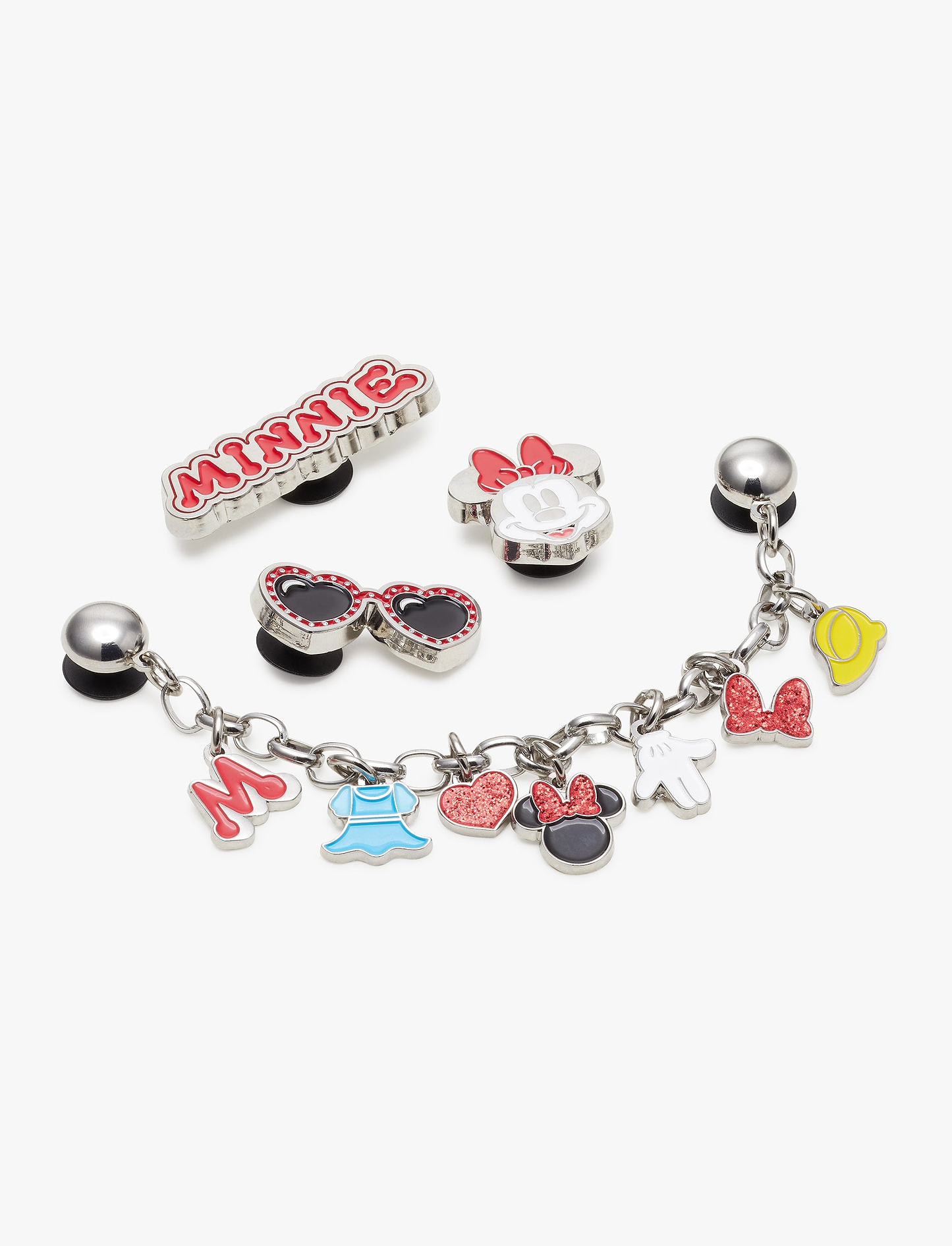 Crocs Jibbitz Minnie Elevated - מארז 5 ג'יביטים קרוקס