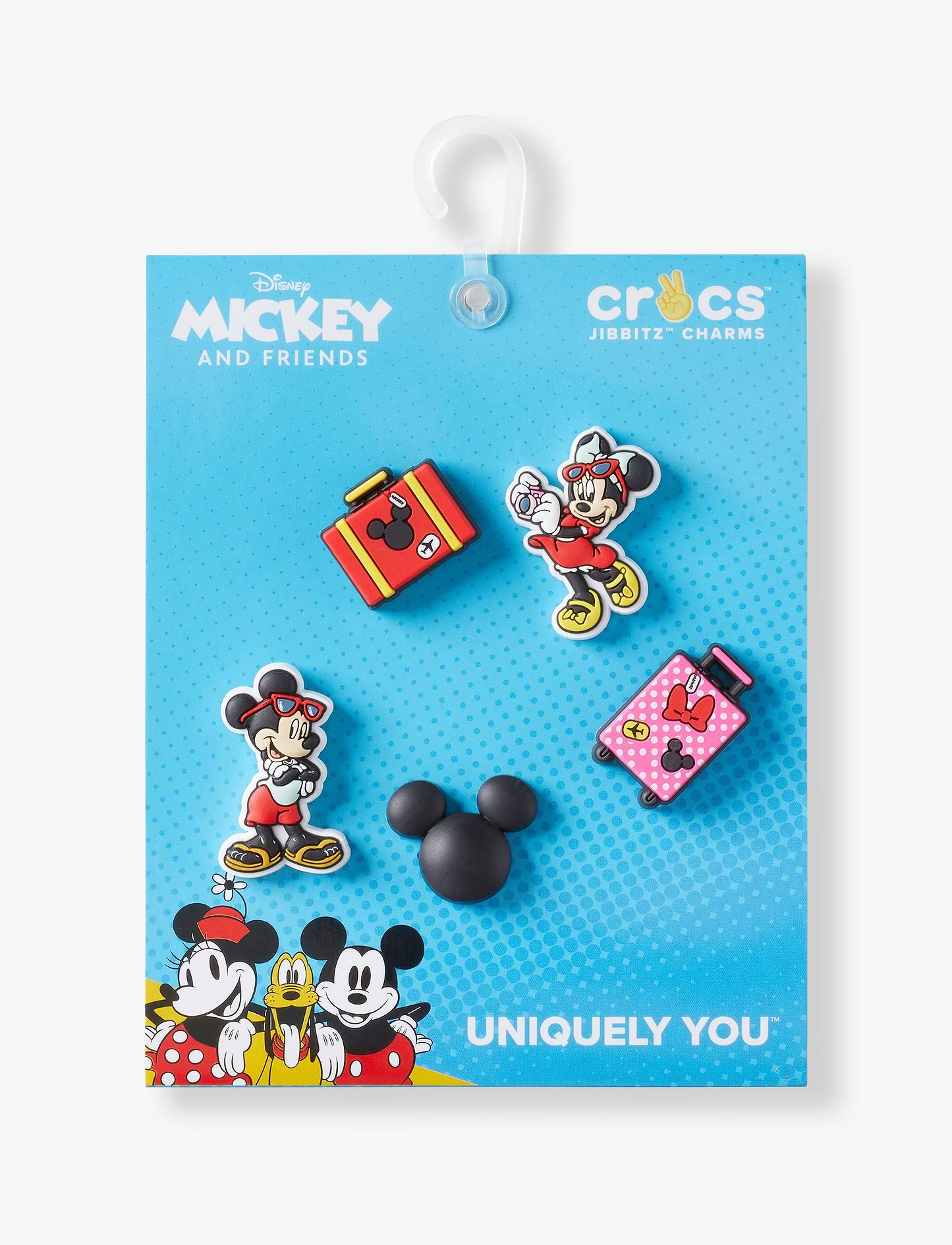 Crocs Jibbitz Mickey Vacation - מארז 5 ג'יביטים קרוקס