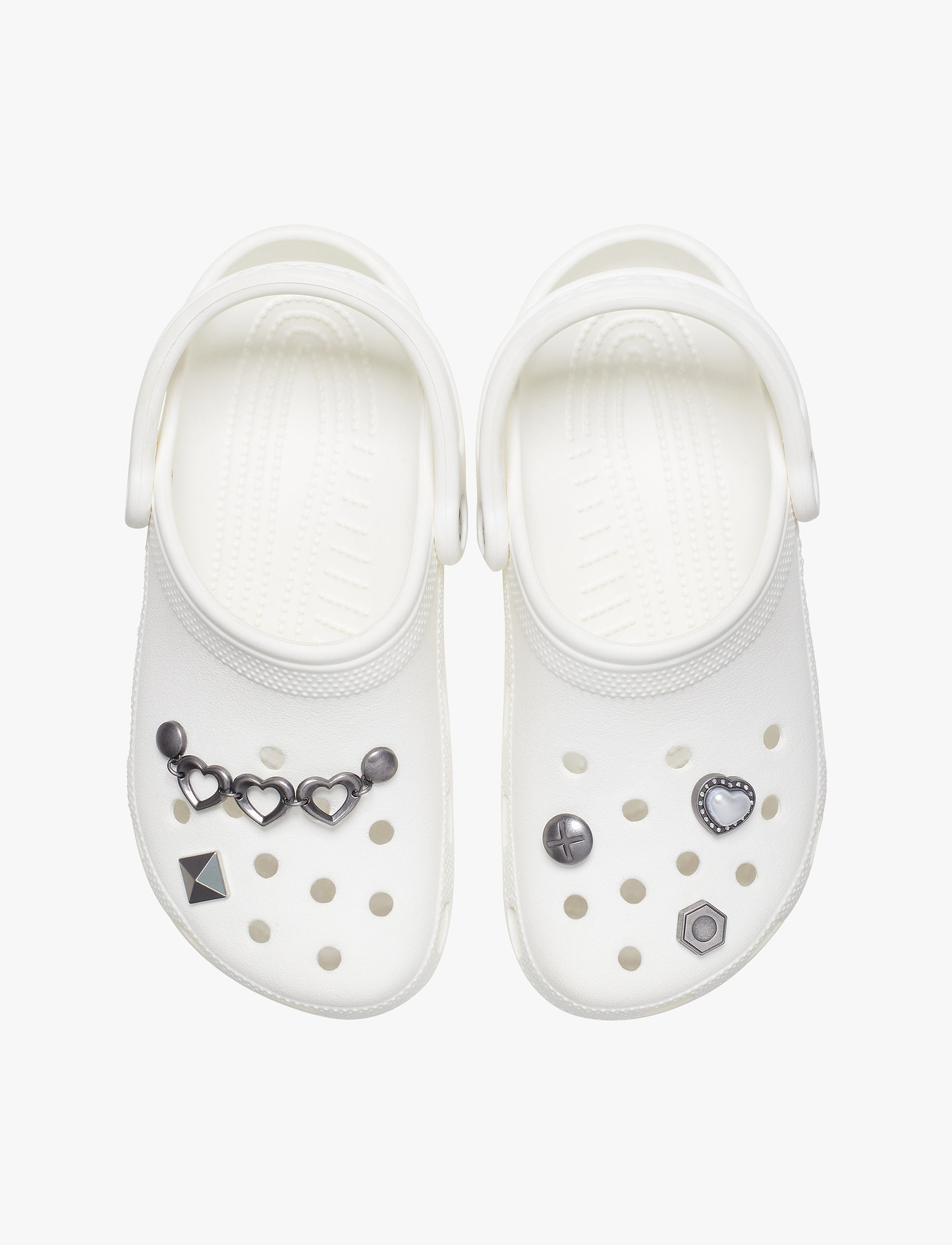 Crocs Silver Romantic -  מארז 5 ג'יביטים קרוקס