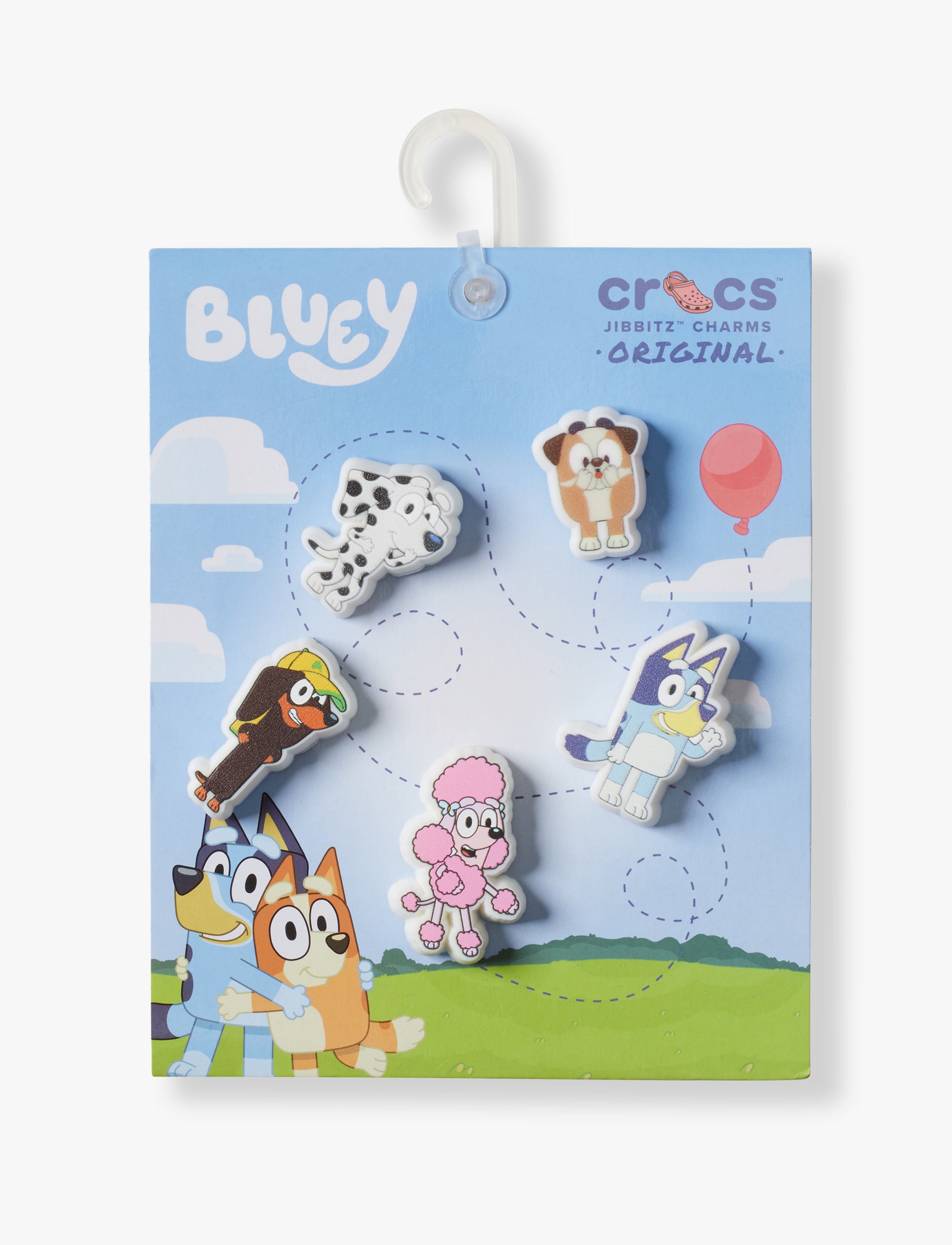 Crocs Jibbitz Bluey - מארז 5 ג'יביטים קרוקס