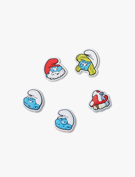Crocs Jibbitz Smurfs - מארז 5 ג'יביטים קרוקס