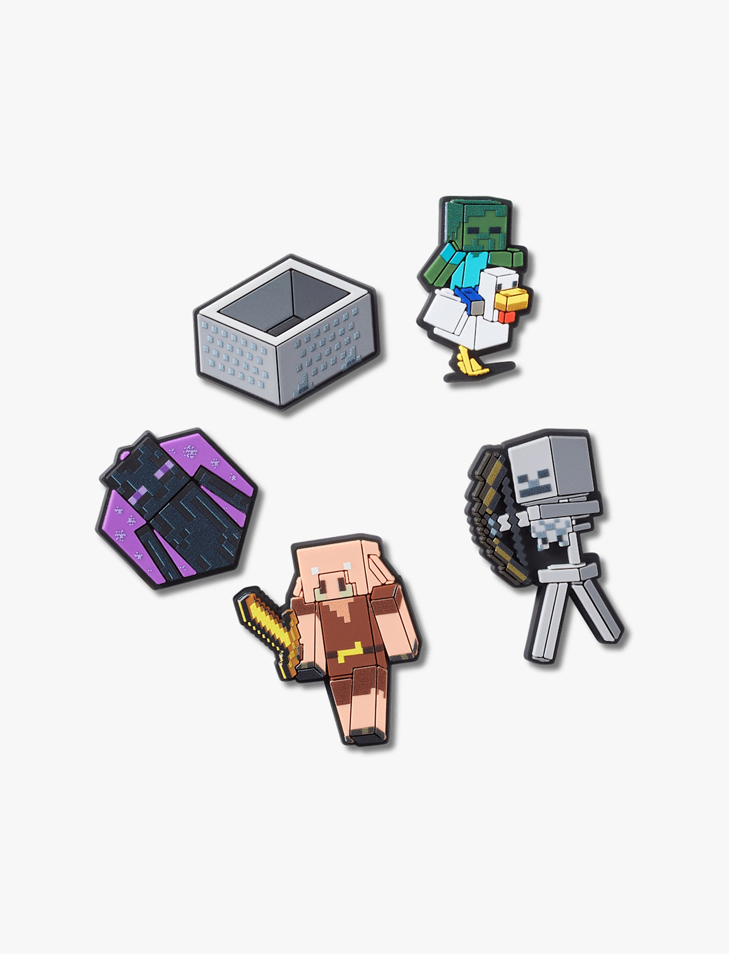 Crocs Jibbitz Minecratf - מארז 5 ג'יביטים קרוקס