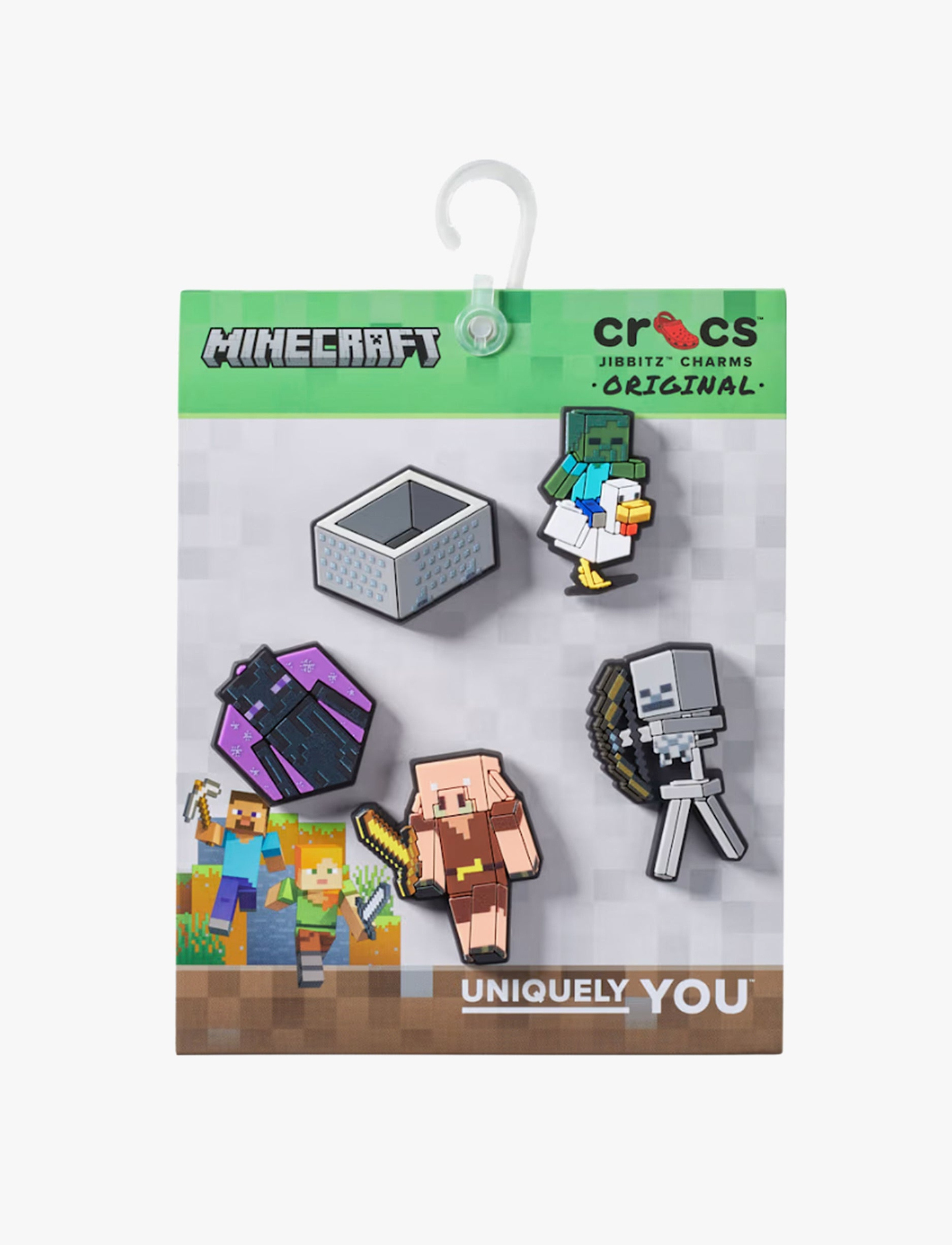 Crocs Jibbitz Minecratf - מארז 5 ג'יביטים קרוקס