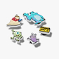 Crocs Jibbitz Monsters Inc 5 Pack - מארז 5 ג'יביטים קרוקס מפלצות בע"מ