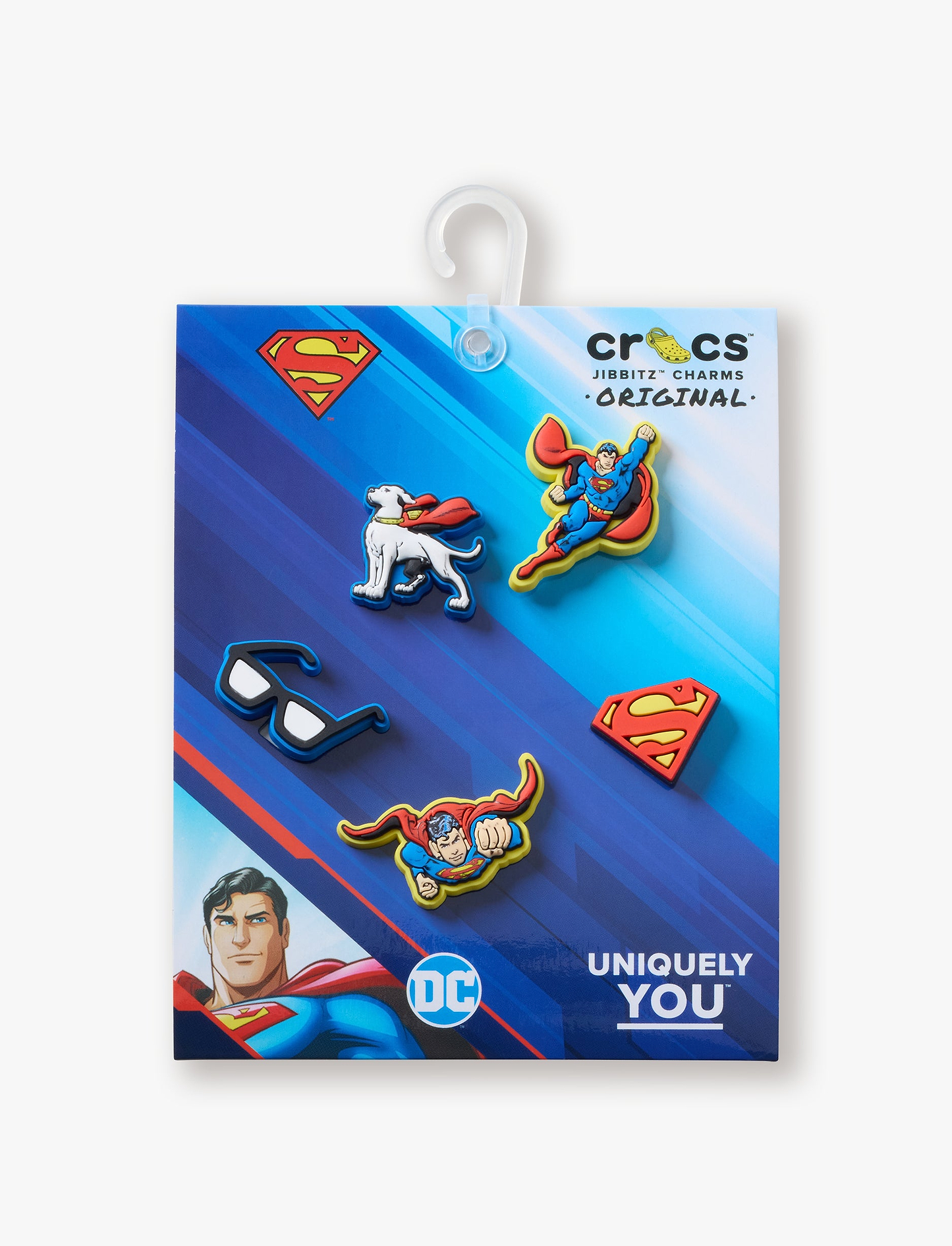 Crocs Jibbitz Superman - מארז 5 ג'יביטים קרוקס