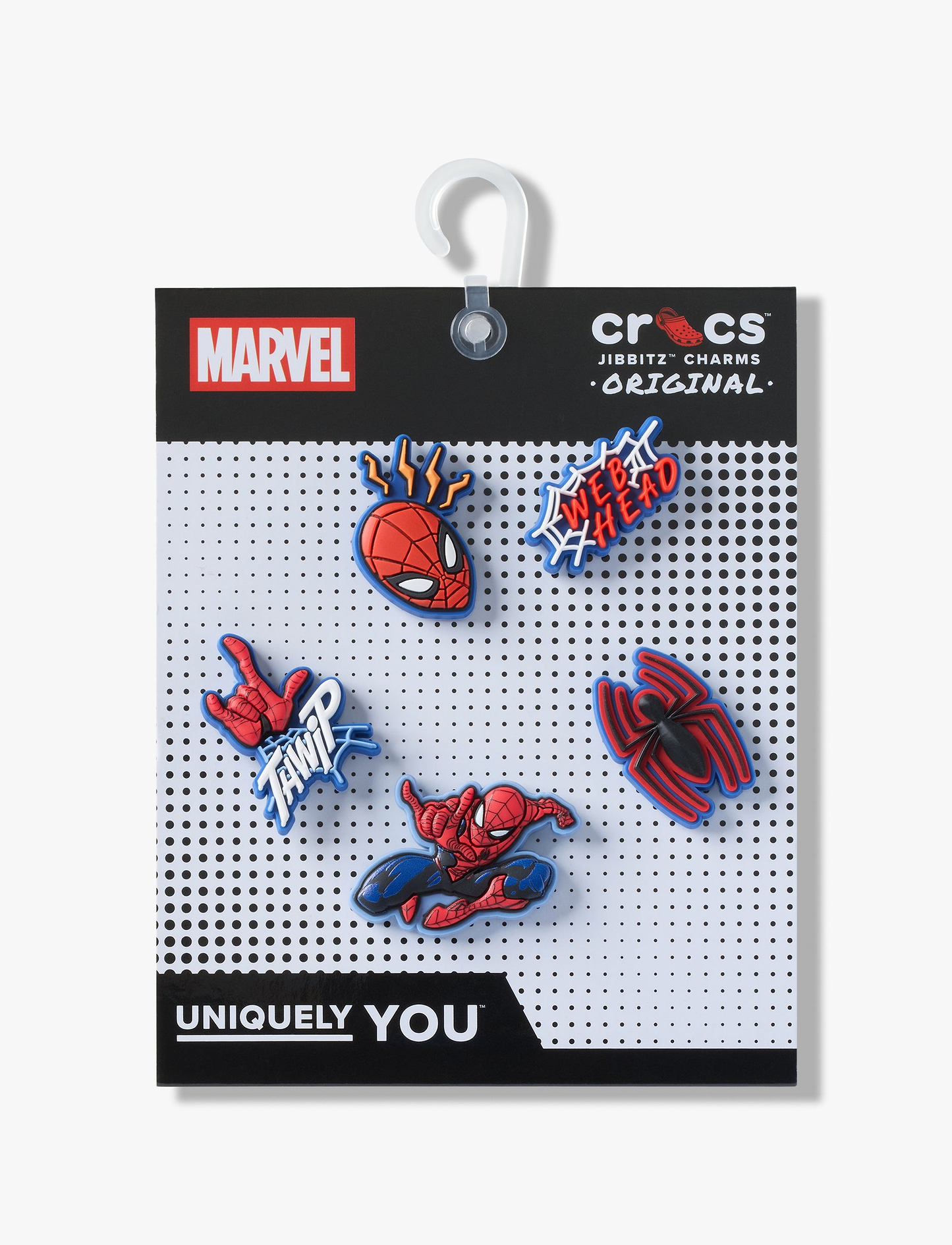 Crocs Jibbitz Spidermna - מארז 5 ג'יביטים קרוקס