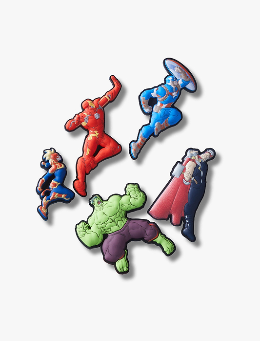 Crocs Jibbitz Avengers Heroes  -מארז 5 ג'יביטים קרוקס
