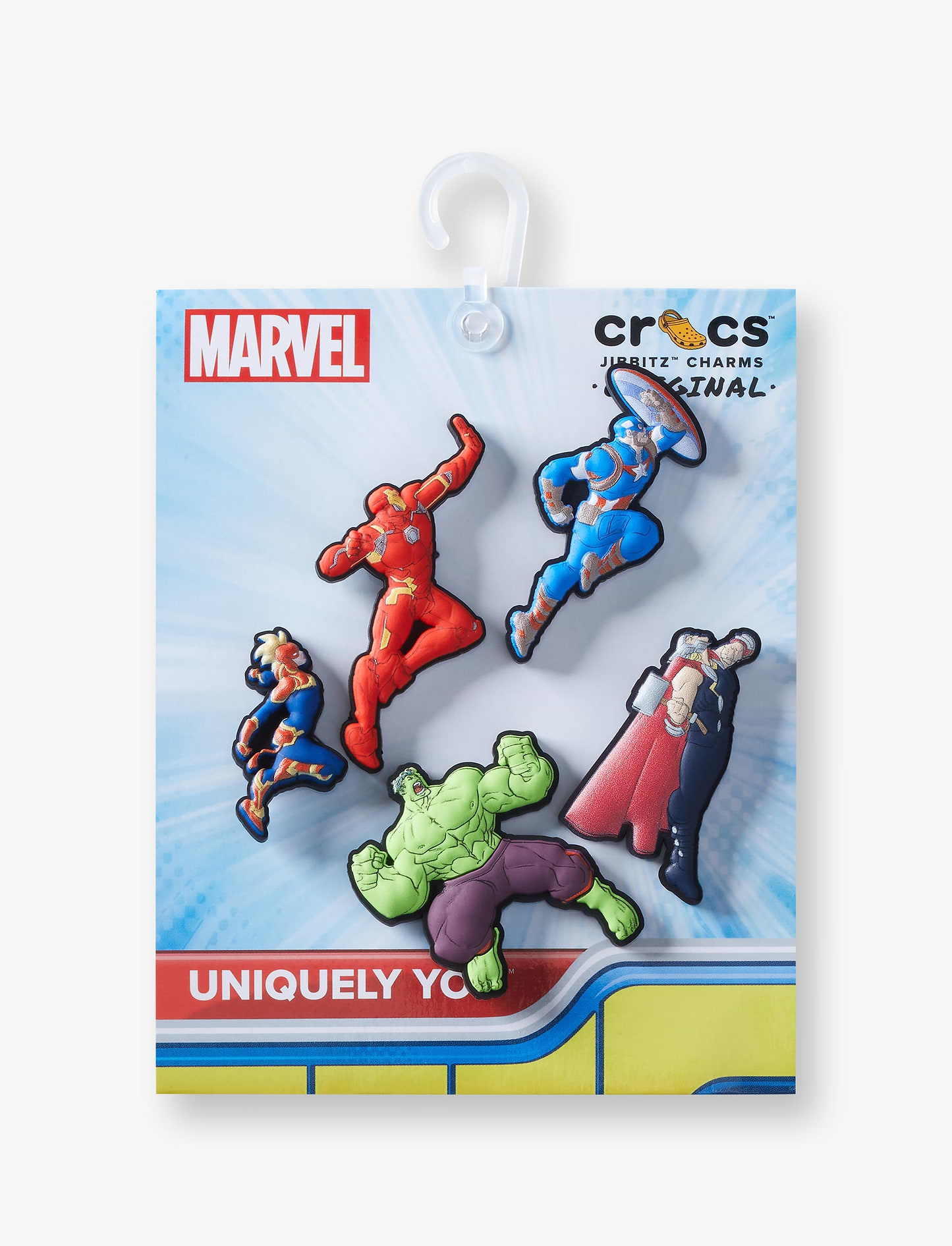 Crocs Jibbitz Avengers Heroes -מארז 5 ג'יביטים קרוקס