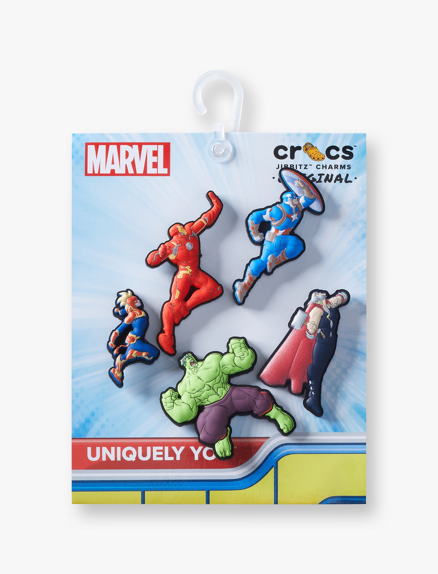 Crocs Jibbitz Avengers Heroes  -מארז 5 ג'יביטים קרוקס