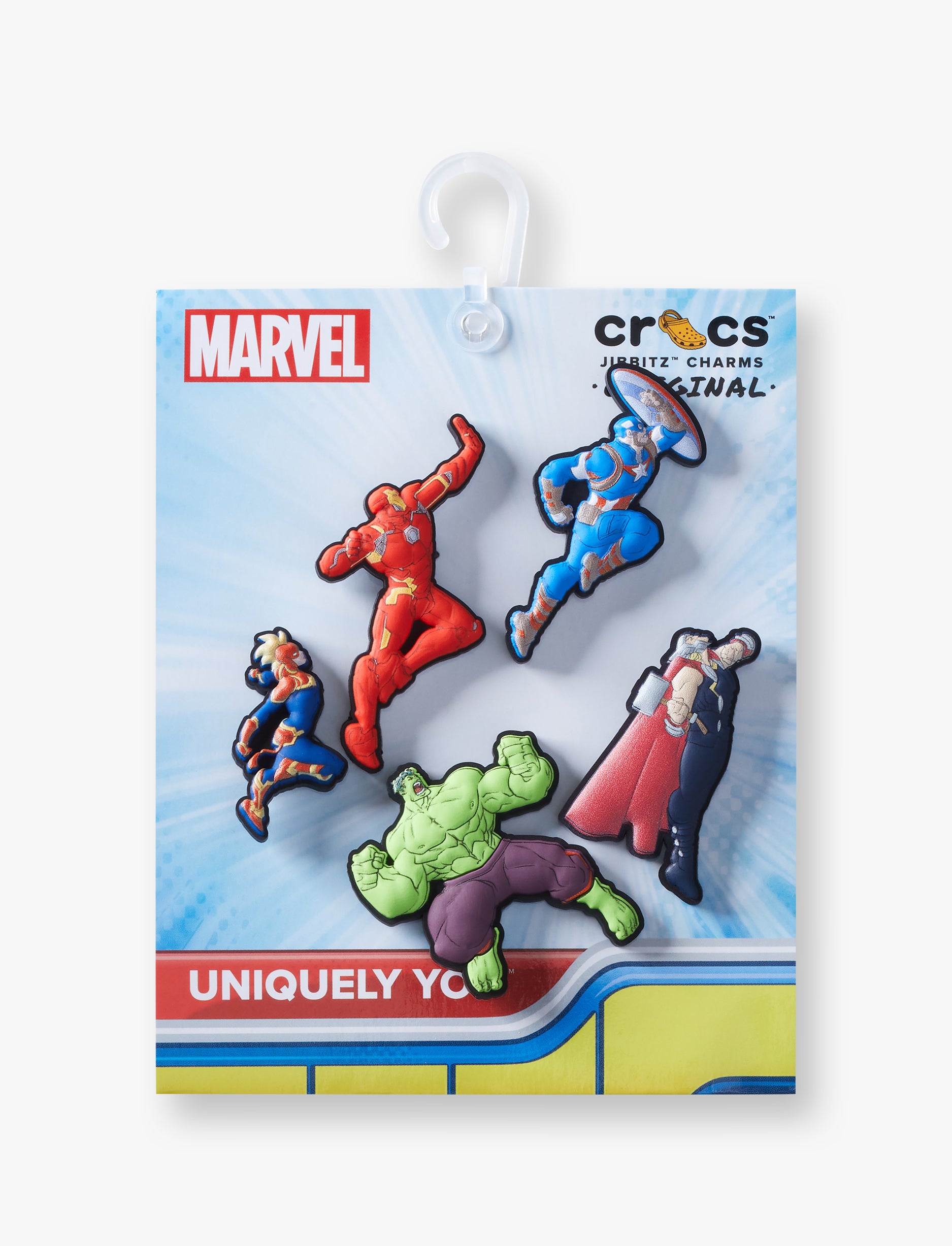 Crocs Jibbitz Avengers Heroes  -מארז 5 ג'יביטים קרוקס