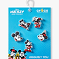 Crocs Jibbitz Mickey and Minnie - מארז 5 ג'יביטים קרוקס