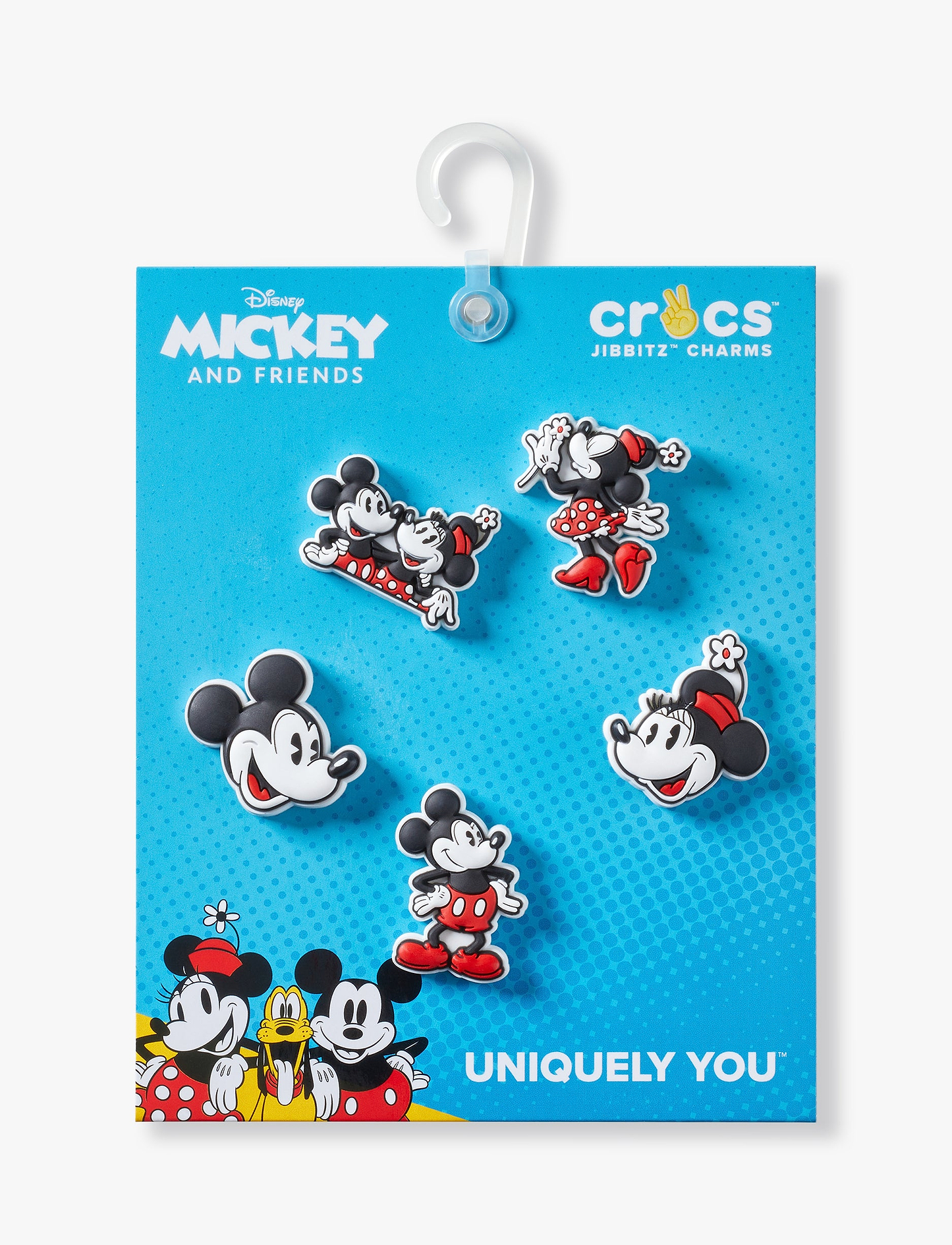 Crocs Jibbitz Mickey and Minnie - מארז 5 ג'יביטים קרוקס