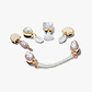 Crocs Elevated Pearl - מארז 5 ג'יביטים קרוקס