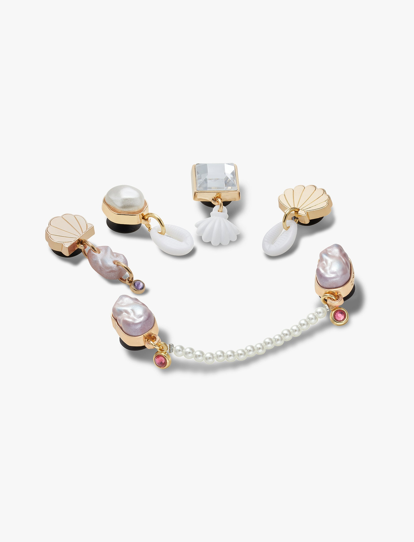 Crocs Elevated Pearl - מארז 5 ג'יביטים קרוקס