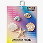 Crocs Gold Seashell - מארז 5 ג'יביטים קרוקס
