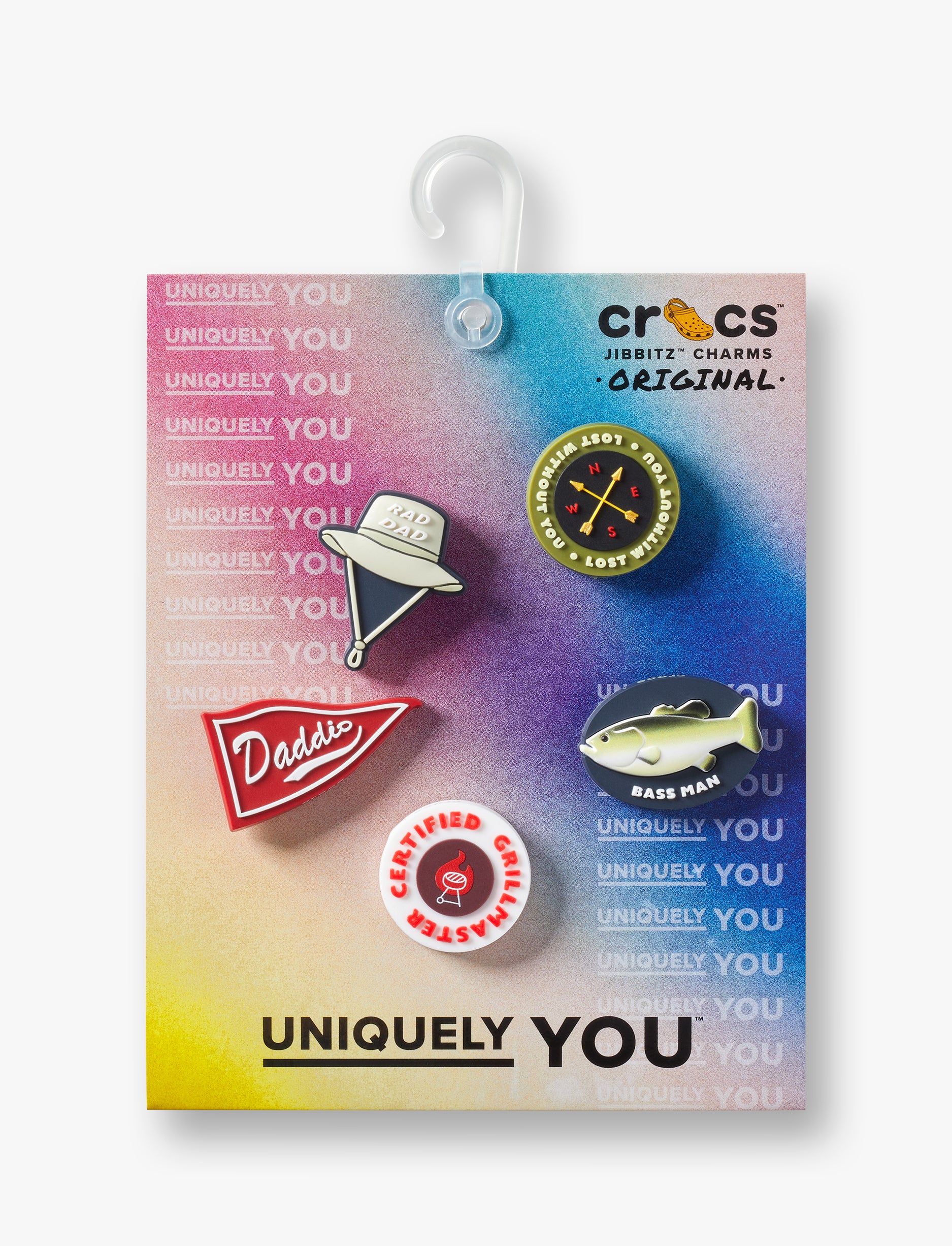 Crocs Jibbitz Fathers Day - מארז 5 ג'יביטים קרוקס