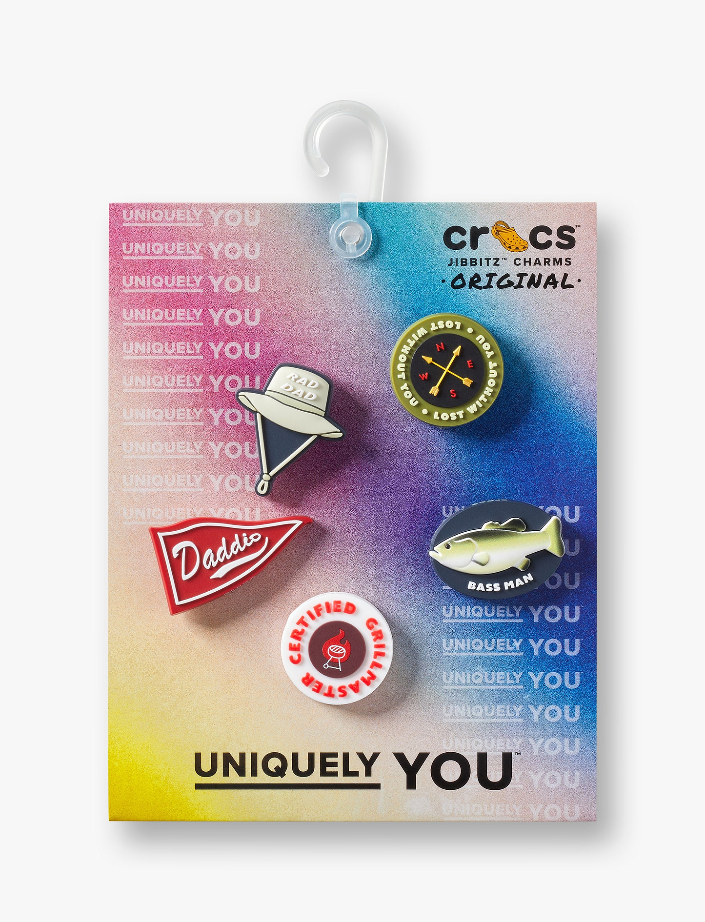 Crocs Jibbitz Fathers Day - מארז 5 ג'יביטים קרוקס