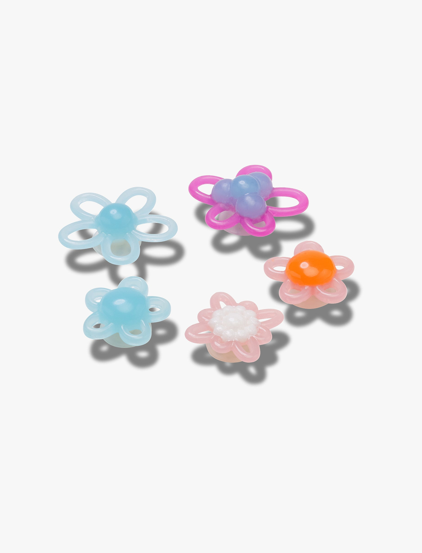Crocs Jibbitz Vibrant Blossom – מארז 5 ג'יביטים קרוקס