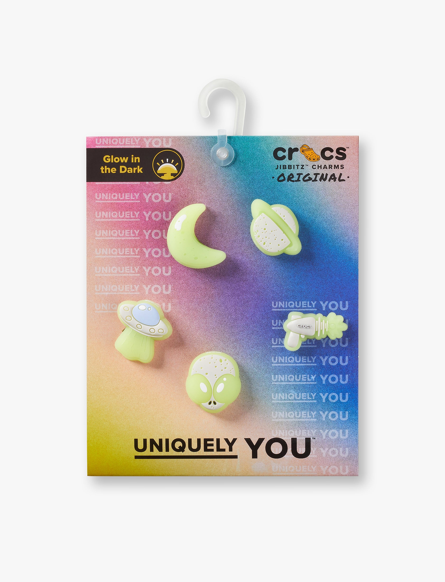 Crocs Jibbitz Glow In The Dark - מארז 5 ג'יביטים קרוקס