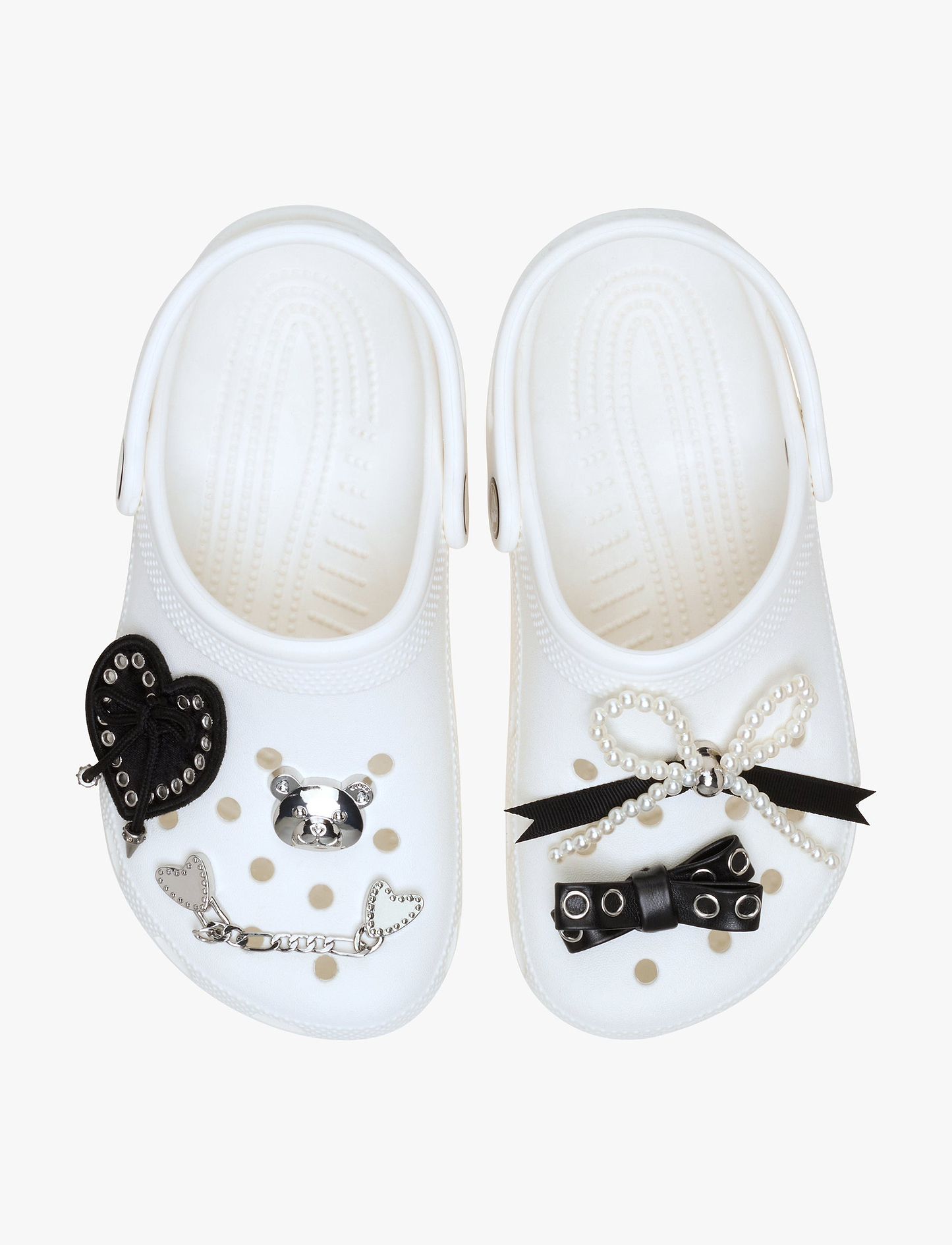 Crocs Jibbitz Indie Luxe Silver - מארז 5 ג'יביטים קרוקס