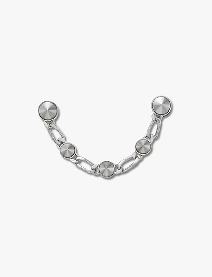 Crocs Silver Luxe Studded Chain - שרשרת ג'יביטים לקרוקס