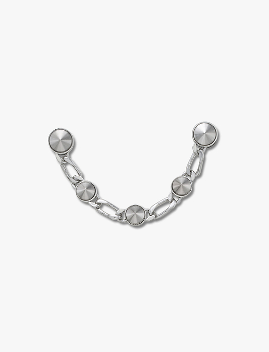 Crocs Silver Luxe Studded Chain - שרשרת ג'יביטים לקרוקס