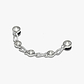 Crocs Silver Luxe Studded Chain - שרשרת ג'יביטים לקרוקס