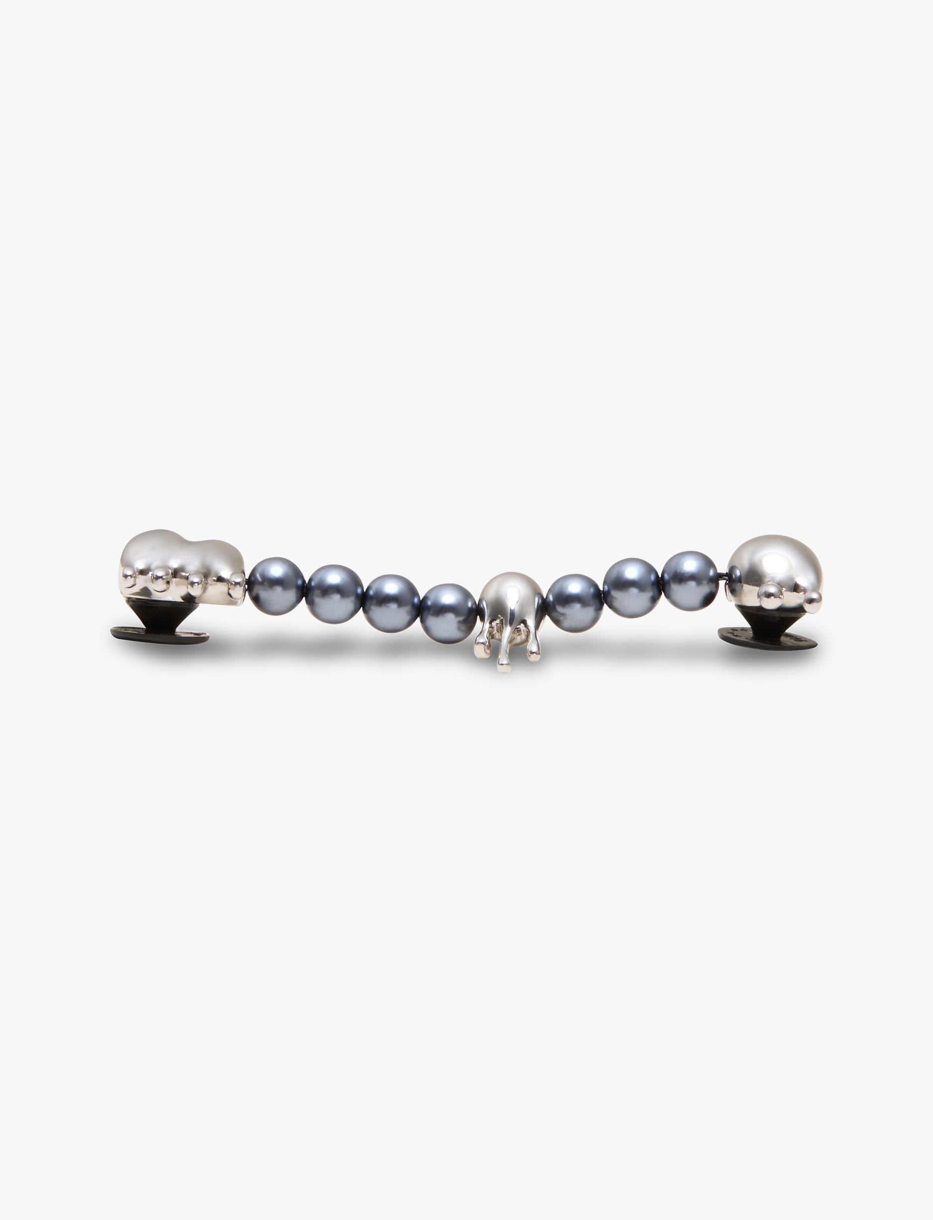 Crocs Pearl Melted Silver Chain - שרשרת ג'יביטים לקרוקס