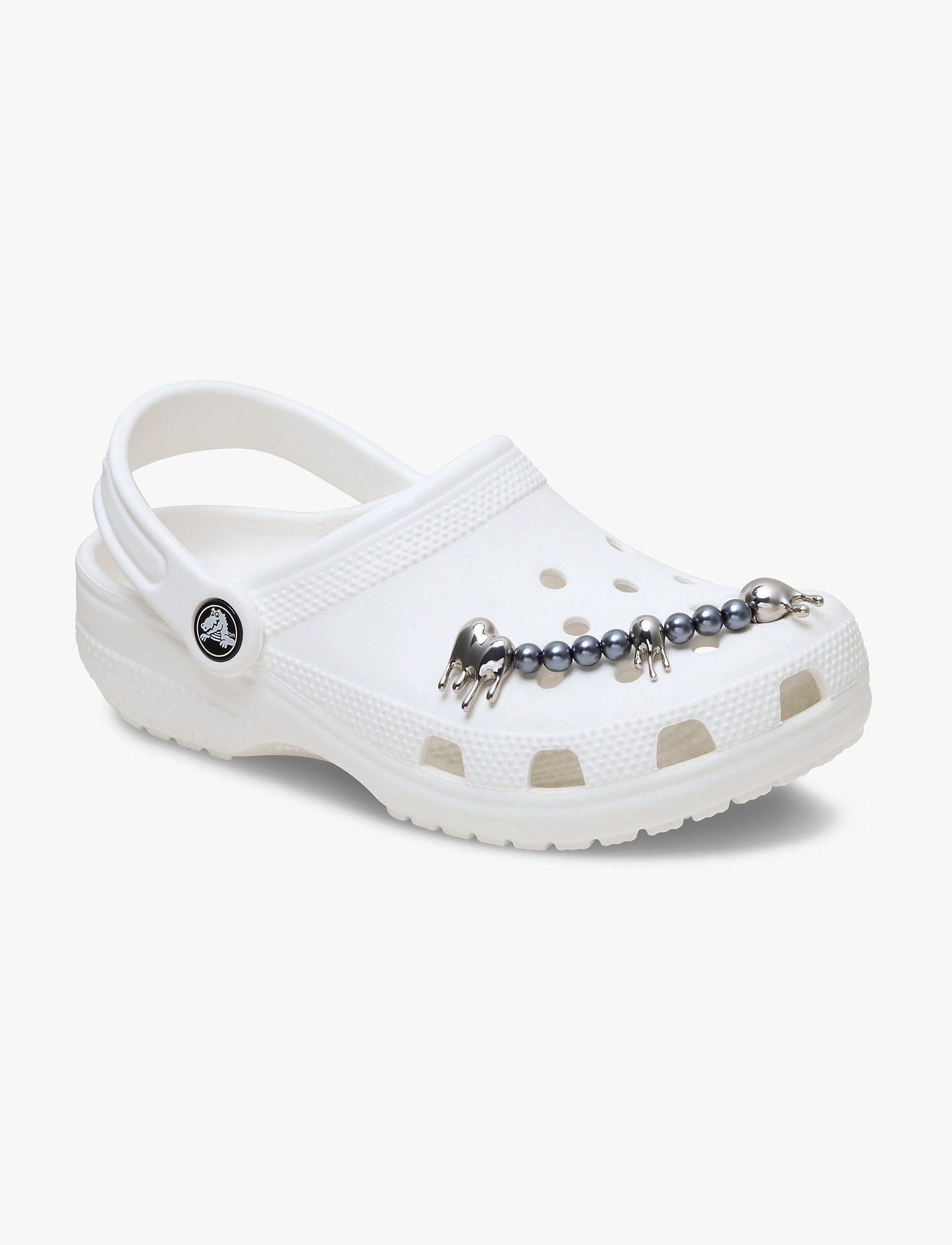 Crocs Pearl Melted Silver Chain - שרשרת ג'יביטים לקרוקס