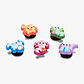 Crocs Jibbitz Tiny Axolotls – מארז 5 ג'יביטים קרוקס