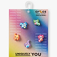 Crocs Jibbitz Tiny Axolotls – מארז 5 ג'יביטים קרוקס