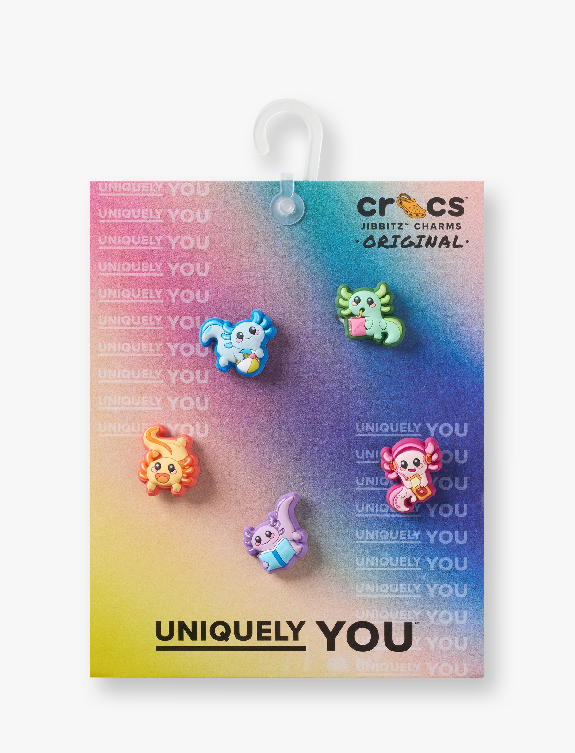 Crocs Jibbitz Tiny Axolotls – מארז 5 ג'יביטים קרוקס