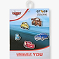 Crocs Jibbitz Pixar Cars – מארז 5 ג'יביטים קרוקס