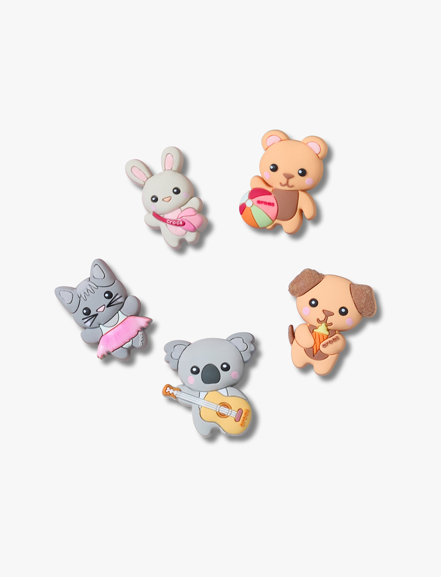 Crocs Jibbitz Cutie Animal Friends - מארז 5 ג'יביטים קרוקס