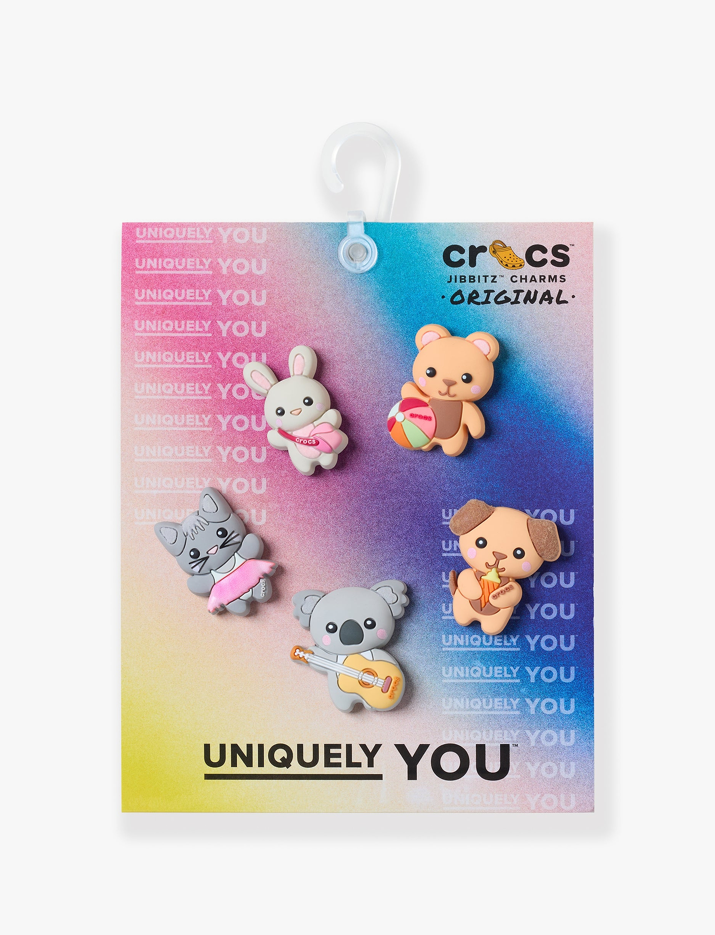 Crocs Jibbitz Cutie Animal Friends - מארז 5 ג'יביטים קרוקס