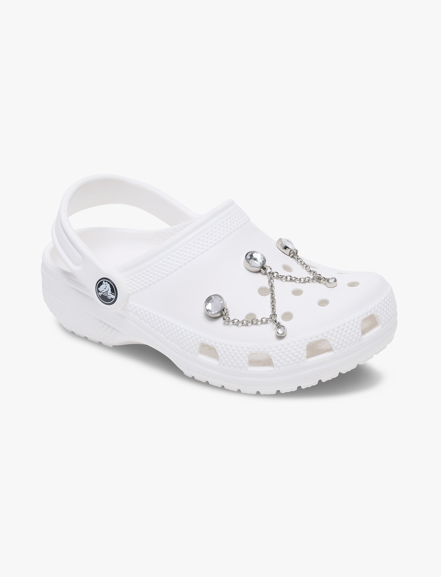 Crocs Silver Triple SMT Gem Chain - שרשרת ג'יביטים לקרוקס
