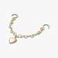 Crocs Gold Rivet Chain with Heart - שרשרת ג'יביטים לקרוקס