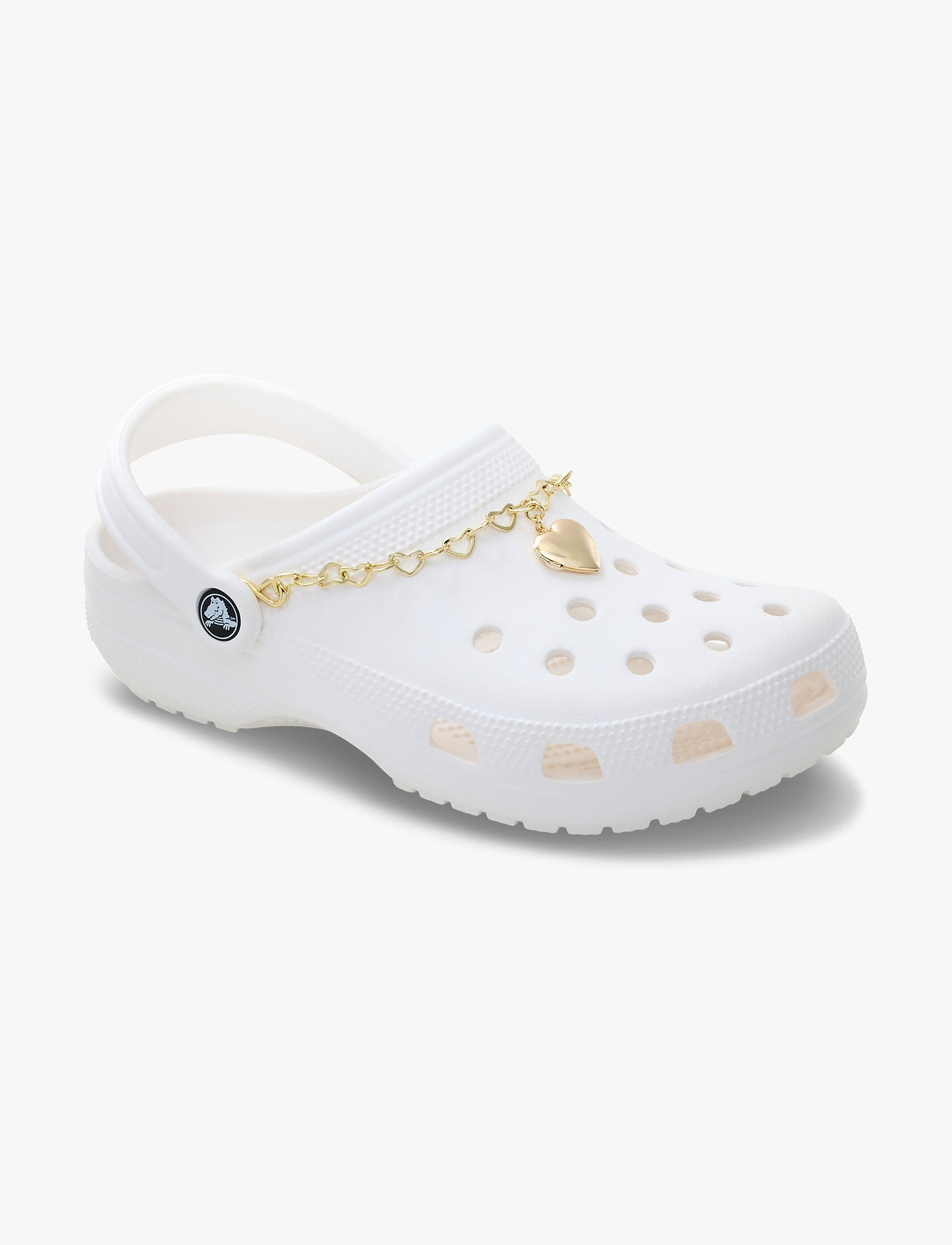 Crocs Gold Rivet Chain with Heart - שרשרת ג'יביטים לקרוקס