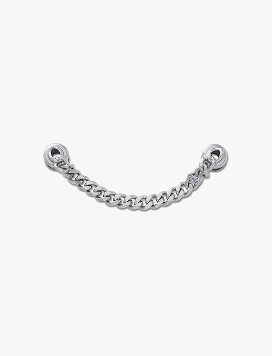 Crocs Silver Flat Curb Chain - שרשרת ג'יביטים לקרוקס