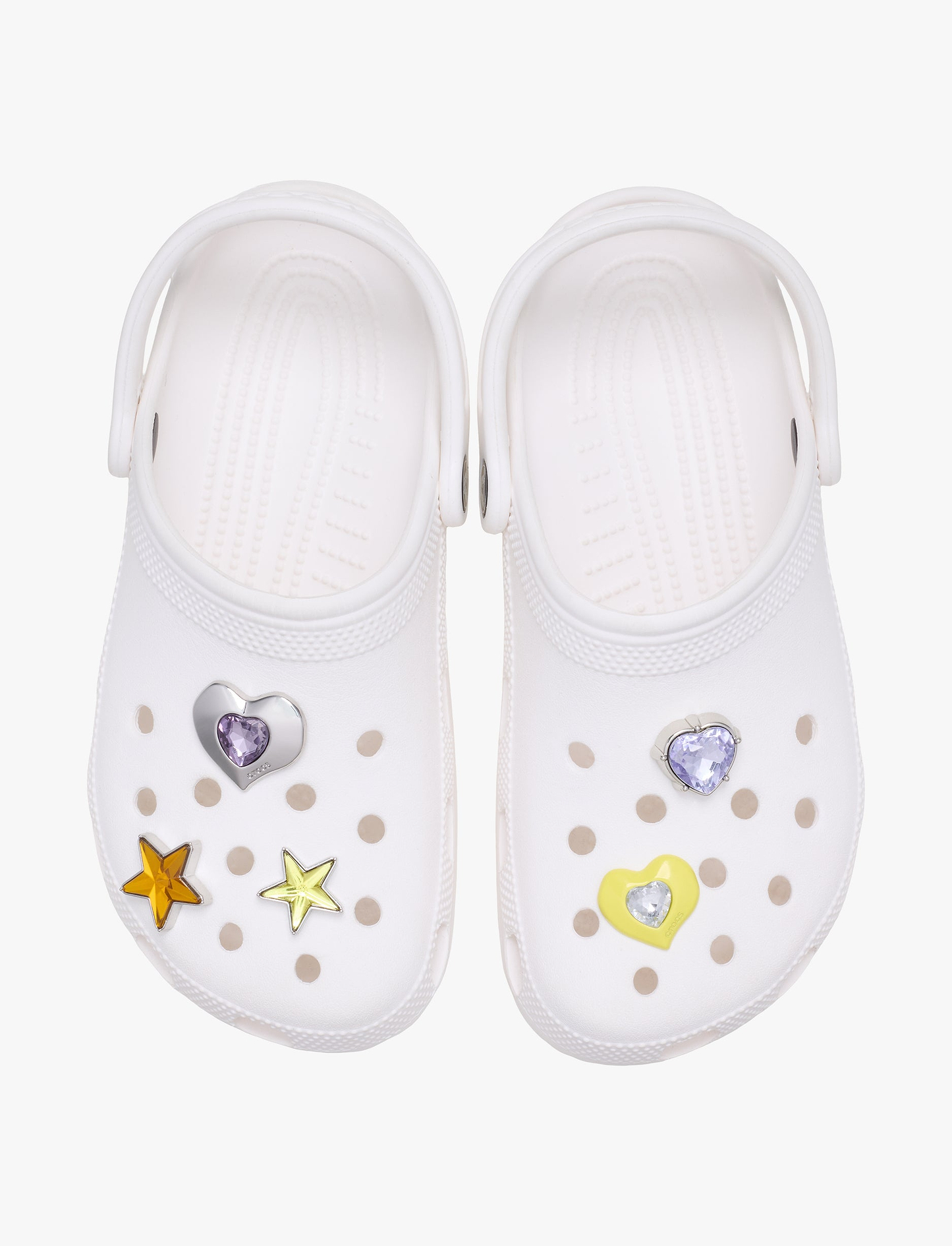 Crocs Jibbitz Meta Stars and Hearts - מארז 5 ג'יביטים קרוקס