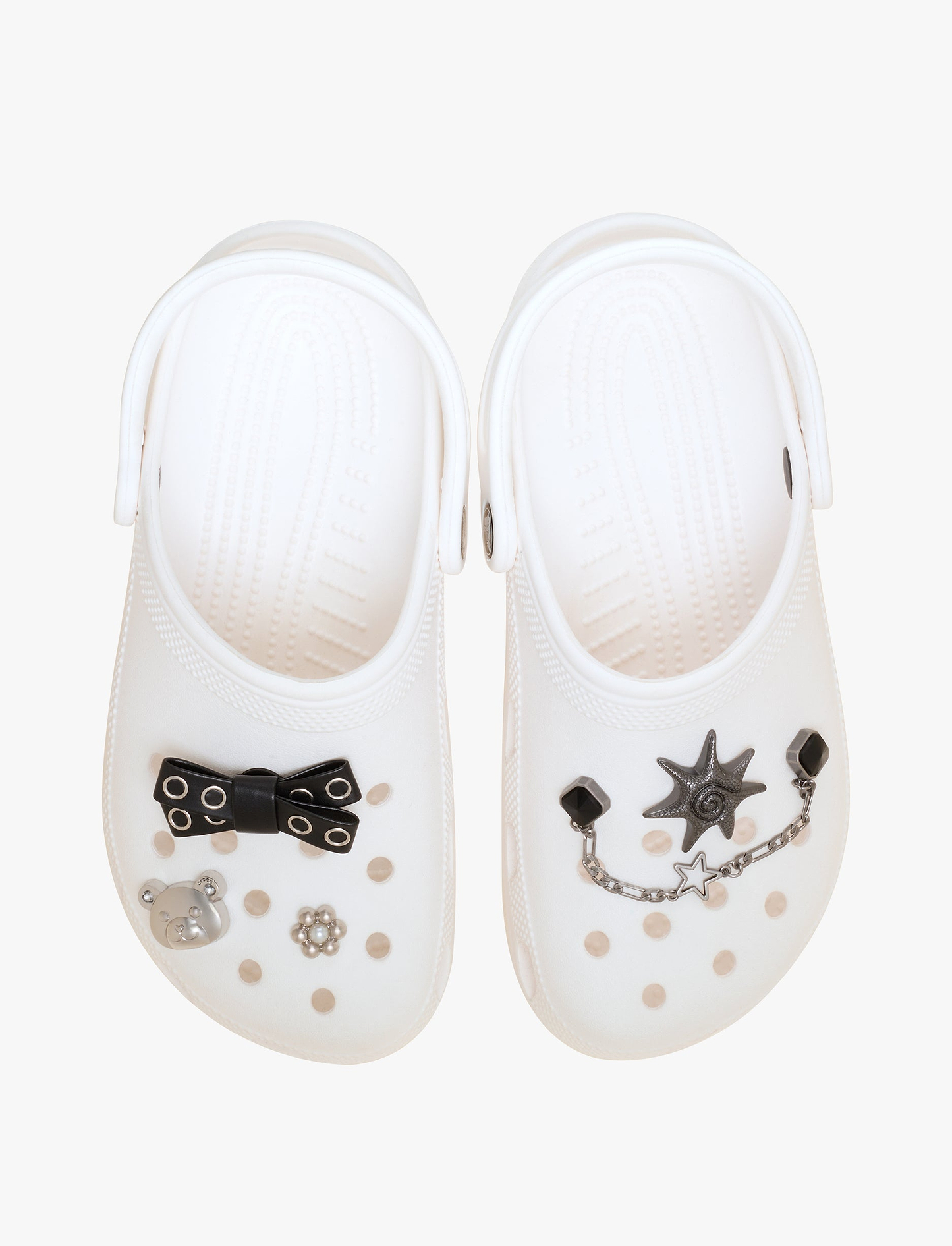 Crocs Jibbitz Silver Cutie Punk – מארז 5 ג'יביטים קרוקס