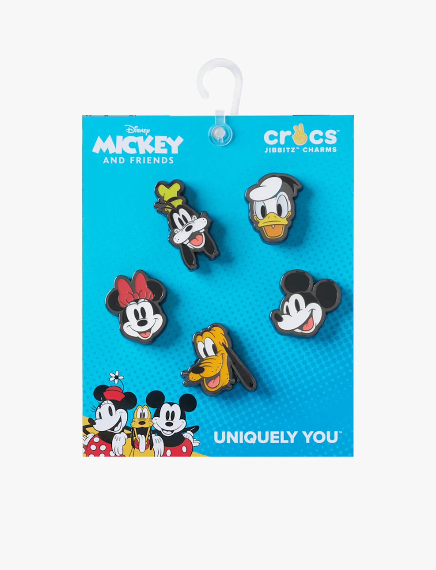 Crocs Jibbitz Mickey And Friends Elevz - מארז 5 ג'יביטים קרוקס