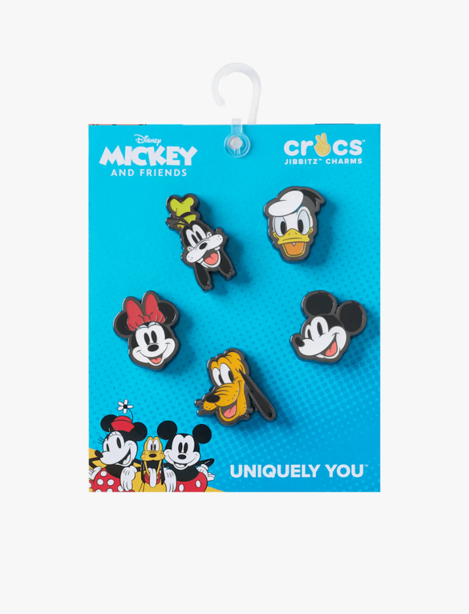 Crocs Jibbitz Mickey And Friends Elevz - מארז 5 ג'יביטים קרוקס