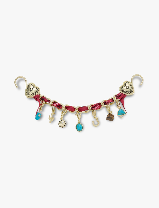 Crocs Gold Bandana Rivet Chain - שרשרת ג'יביטים לקרוקס