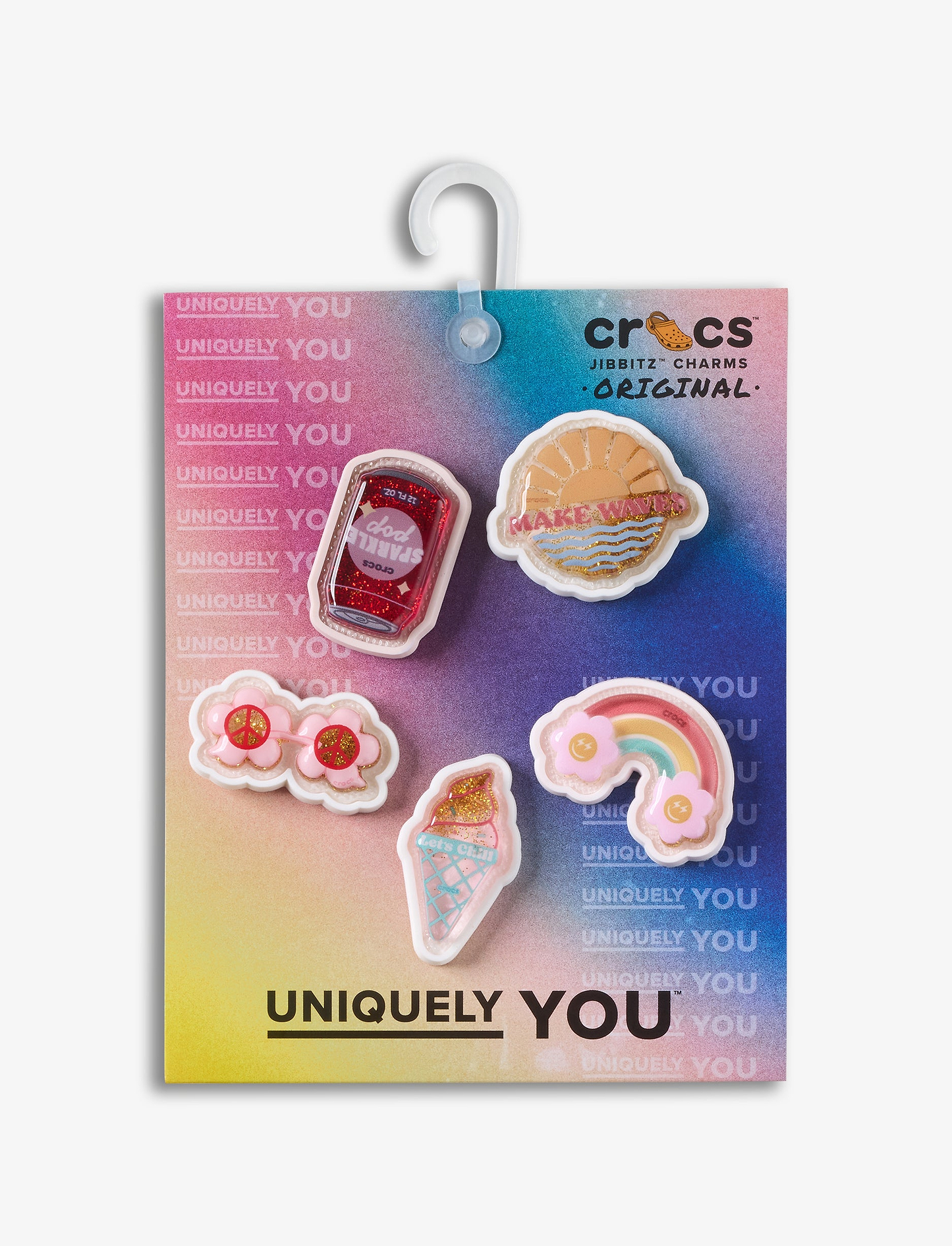 Crocs Jibbitz Squish Filled Summer - מארז 5 ג'יביטים קרוקס קיץ