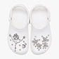 Crocs Silver Meta Floral  - מארז 5 ג'יביטים קרוקס